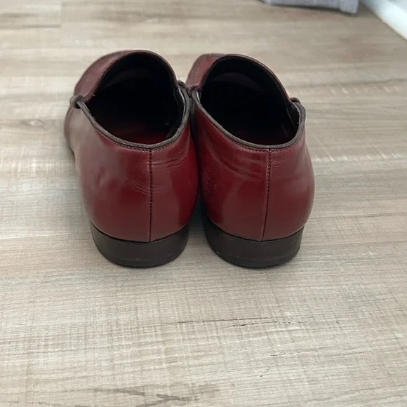 Prada Men's Burgundy Leather Oxfords 9.5 - Picture 4 of 8